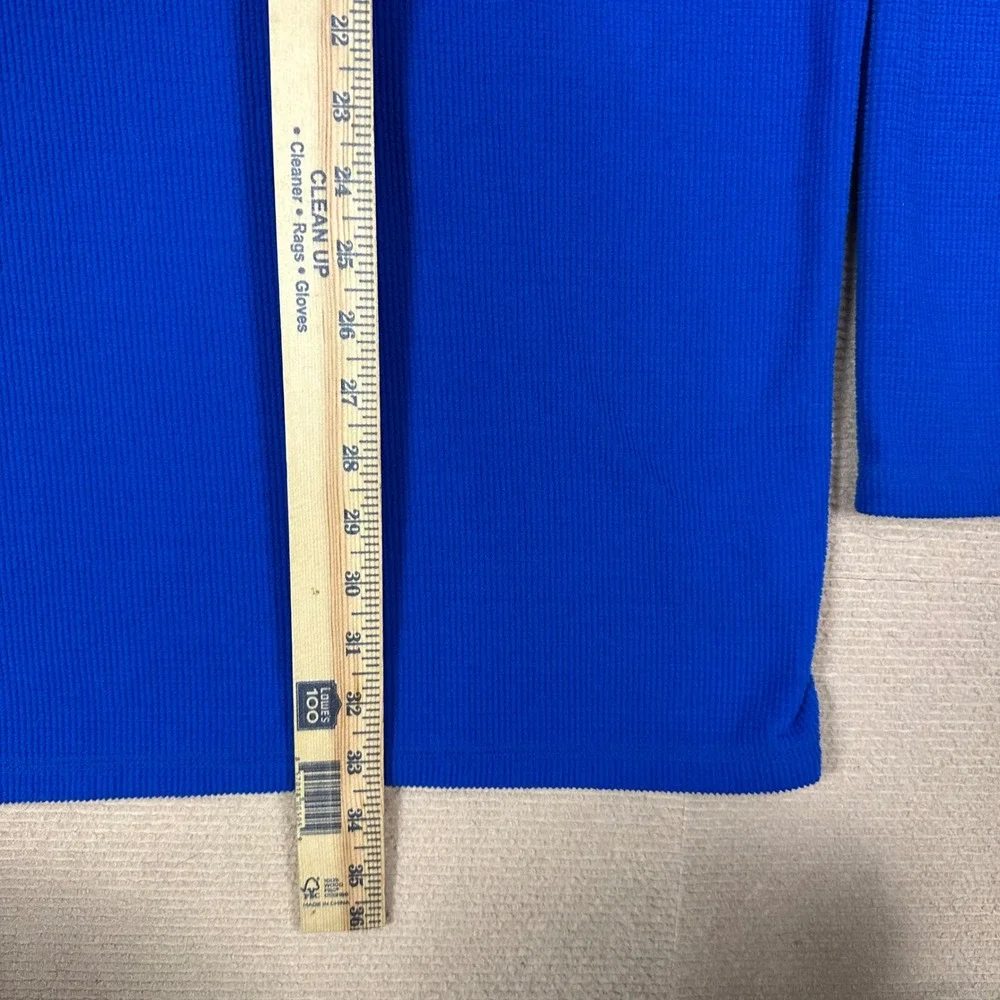 Magellan Outdoors 1/4 Zip Grid Fleece Pullover Mens 2XL Blue MagWarmth